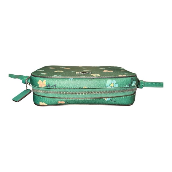 Coach mini camera bag & compact wallet mystical floral print on green. P 14 - Picture 14 of 16
